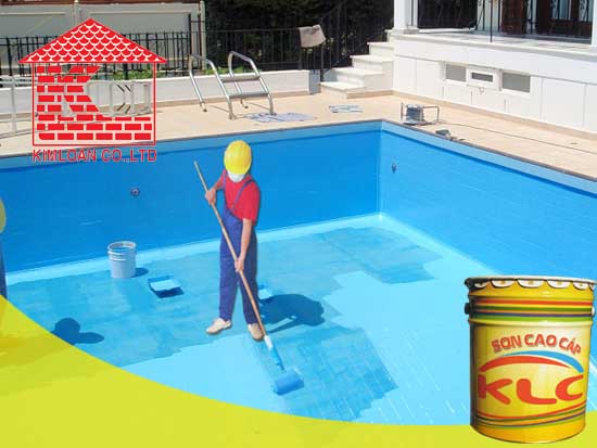 Chọn màu sơn sàn bể bơi